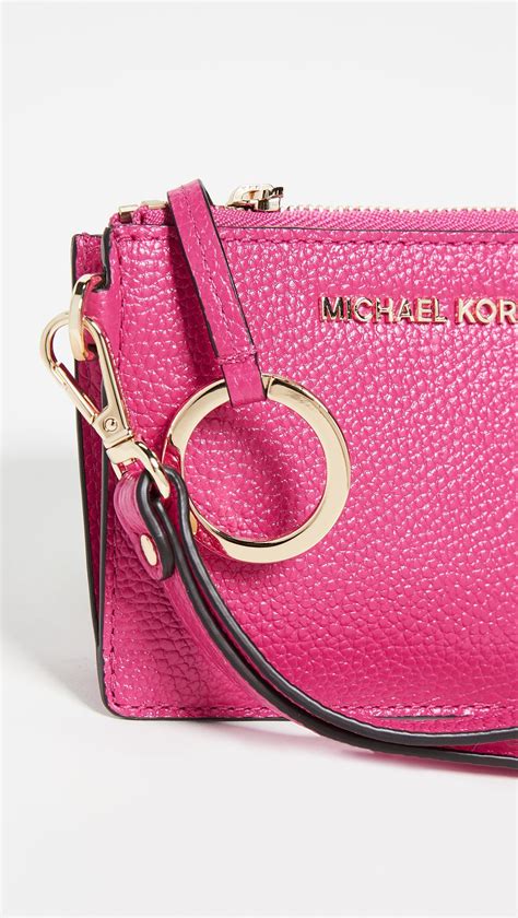 michael michael kors soft pink mercer small coin purse|michael kors round coin purse.